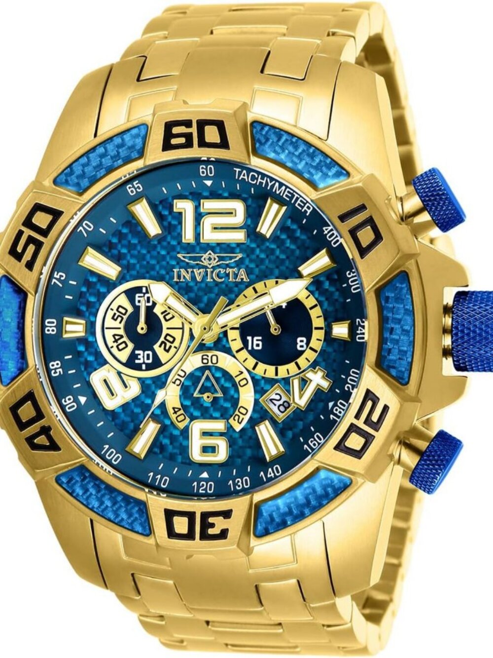 Stylish Men's Gold Analog Quartz Watch - Pro Diver Design, Water Resistant